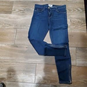 Current Elliott Stiletto Ankle Zip Size 28 Denim